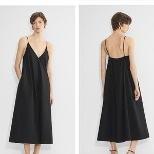 Aritzia Babaton Black Maxi Dress with Adjustable Spaghetti Straps